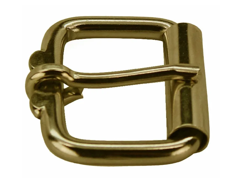 Franklin: Solid Brass Roller Buckle for Leather Belts