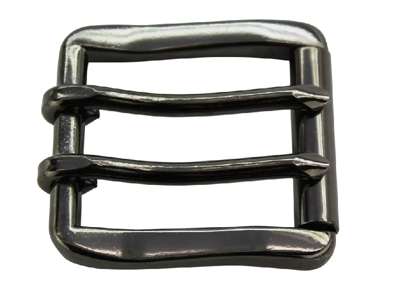 Truman: Gunmetal Double Prong Roller Buckle