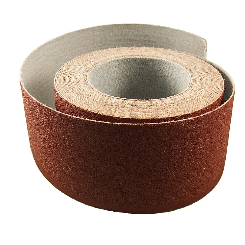 3 Inch X 50 Foot Premium Loop (Felt) Backed Ready-to-Cut Cloth Sanding Roll for Hook and Loop Drum Sanders