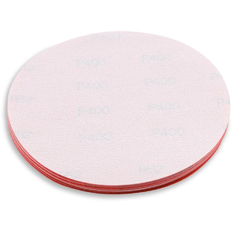 5 Inch Hook and Loop Orange Wet / Dry Auto Body Film Sanding Discs, 10 Pack