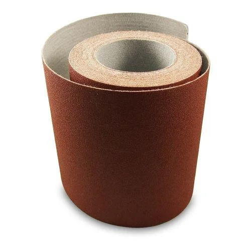 6 Inch X 75 Foot Premium Loop (Felt) Backed Ready-to-Cut Cloth Sanding Roll for Hook and Loop Drum Sanders