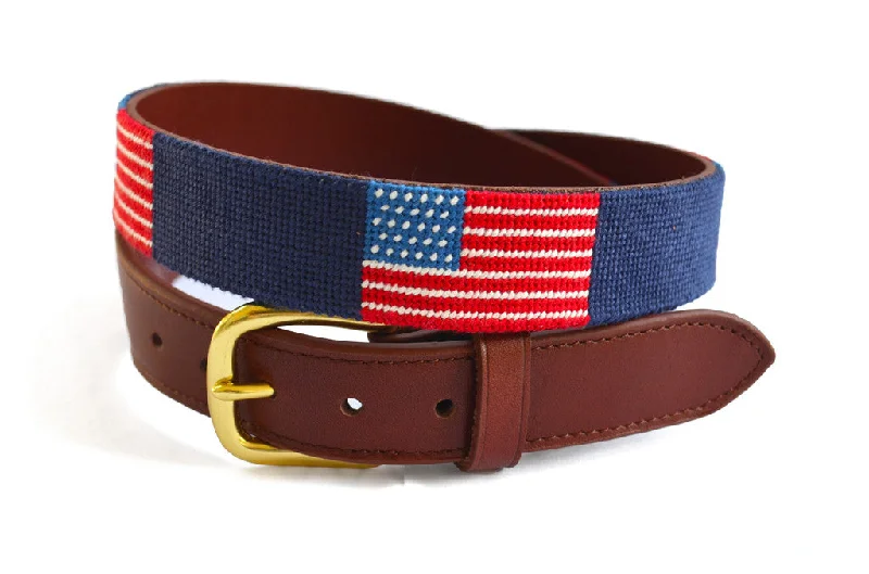 American Flag Children's Needlepoint Belt™