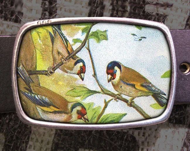 Bird Friends Belt Buckle