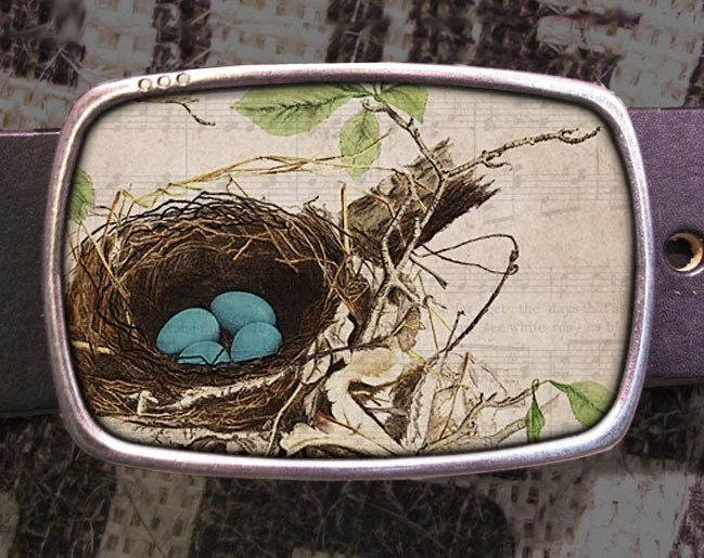 Birds Nest Belt Buckle