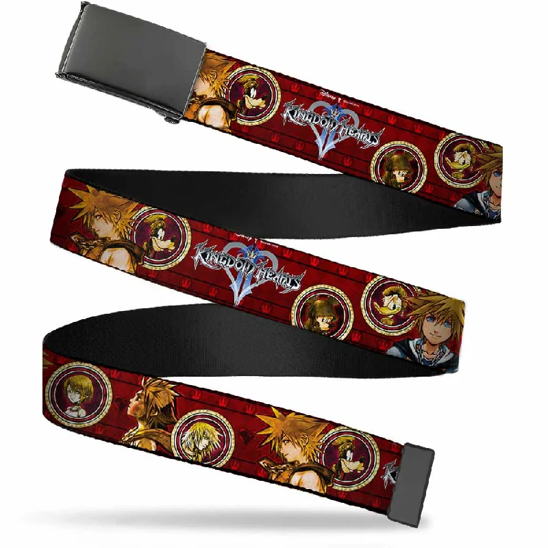 Black Buckle Web Belt - KINGDOM HEARTS Sora Poses/Friend Cameos Webbing