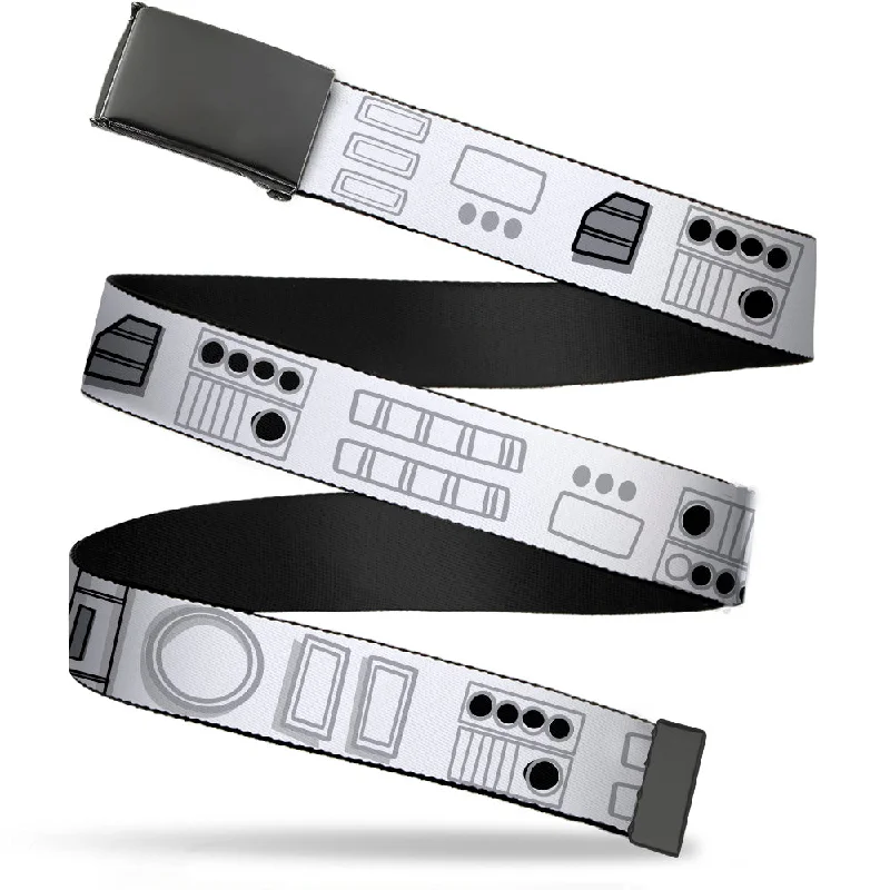 Black Buckle Web Belt - Star Wars Stormtroopers Utility Belt4 Bounding White/Grays/Black Webbing