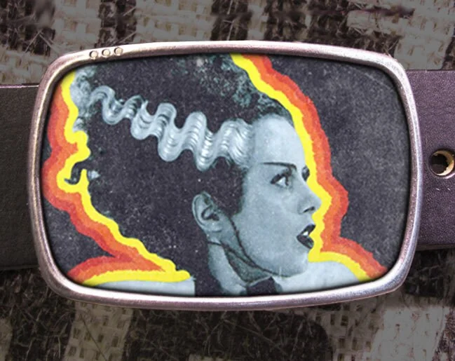 Bride of Frankenstein Belt Buckle