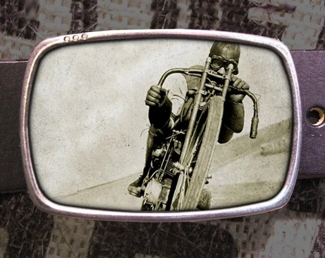 Cool Rider Belt Buckle Motorcycle Racer Buckle