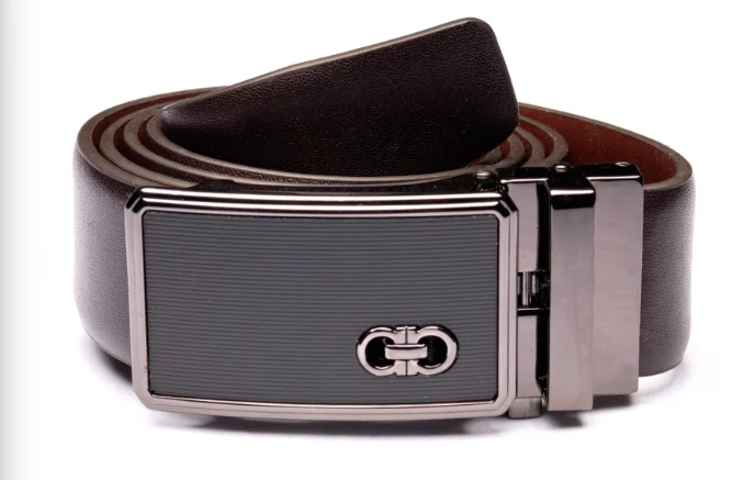 Brown Belt with Black Buckle