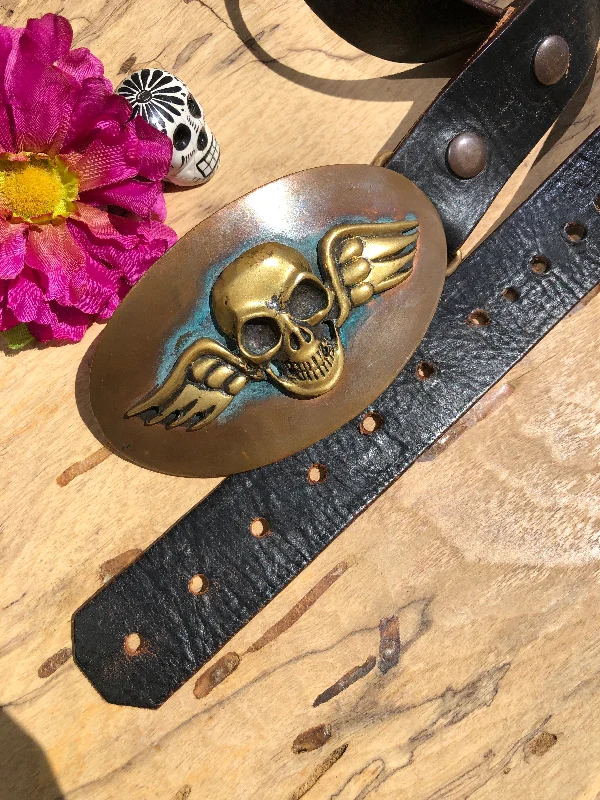 "Winged Skull" Belt