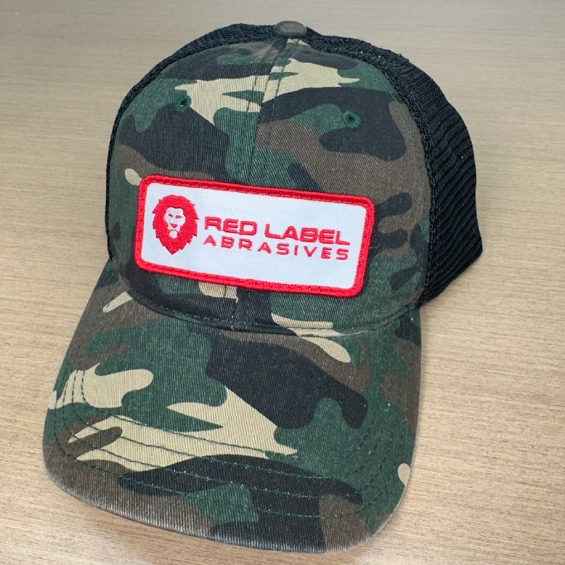 Red Label Patch Camo Hat