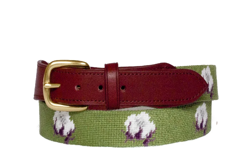 COTTON ON GREEN NEEDLEPOINT BELT™