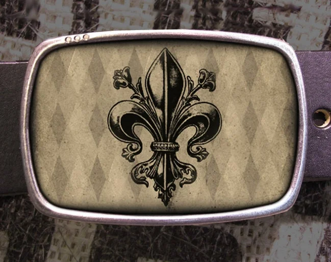 Fleur De Lis Belt Buckle French Buckle