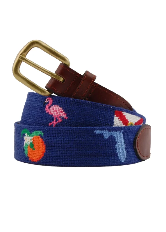 FLORIDA ICONS NEEDLEPOINT BELT