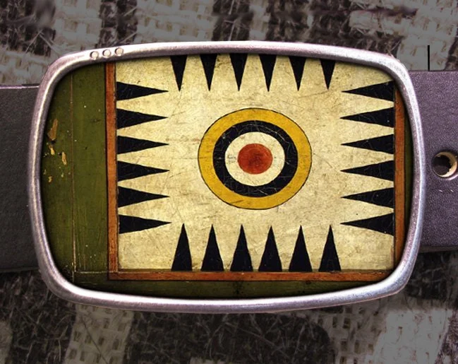 Parcheesi Backgammon Game Board Belt Buckle