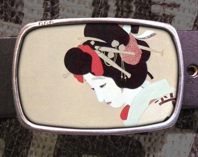 Geisha Girl Belt Buckle