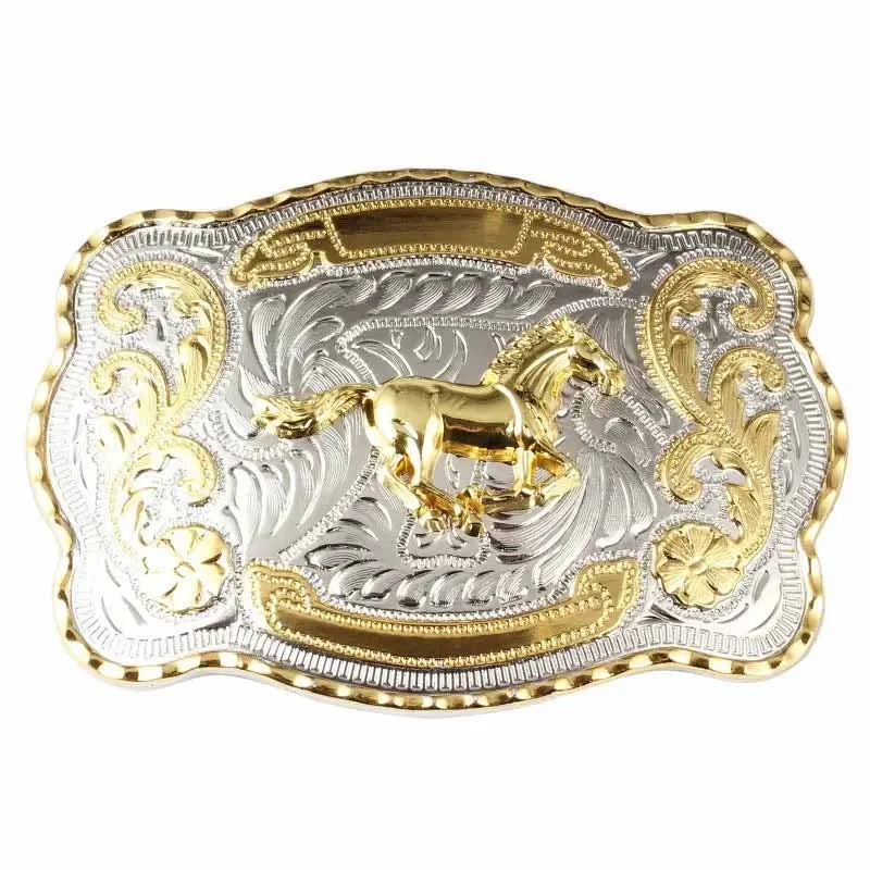 Gold Large Animal Western Belt Buckle for Men