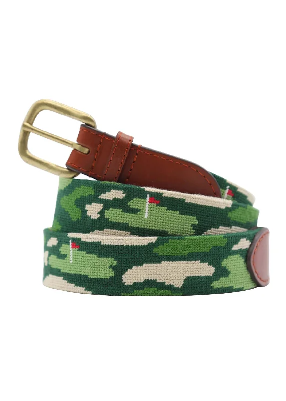 GOLFERS CAMO NEEDLEPOINT BELT