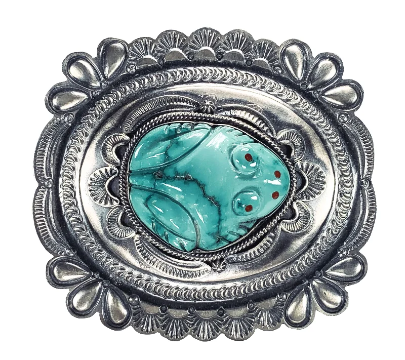 Kingman Turquoise Frog Buckle | Hank Vanderver