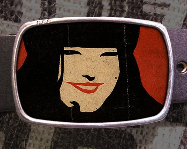 Happy Girl Belt Buckle Smile Belt Buckle