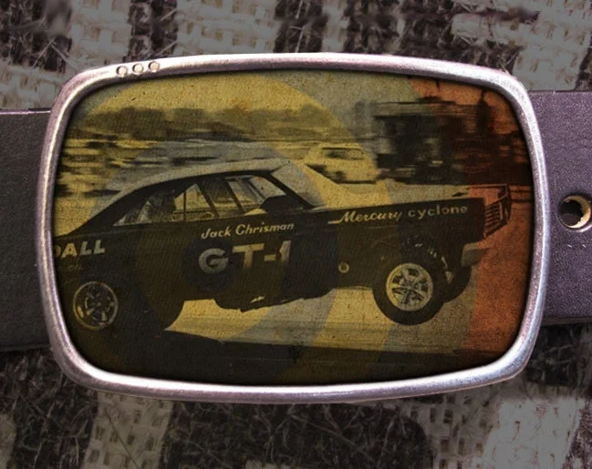 Hot Rod Belt Buckle Dragstrip Belt Buckle