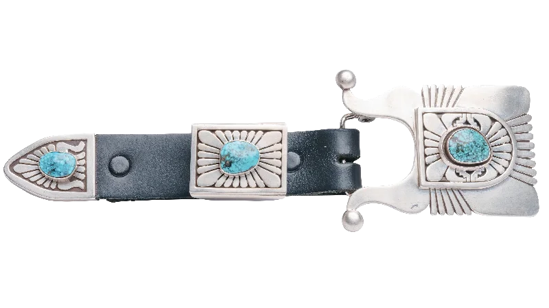 Kingman Turquoise Ranger Belt | Leonard Nez