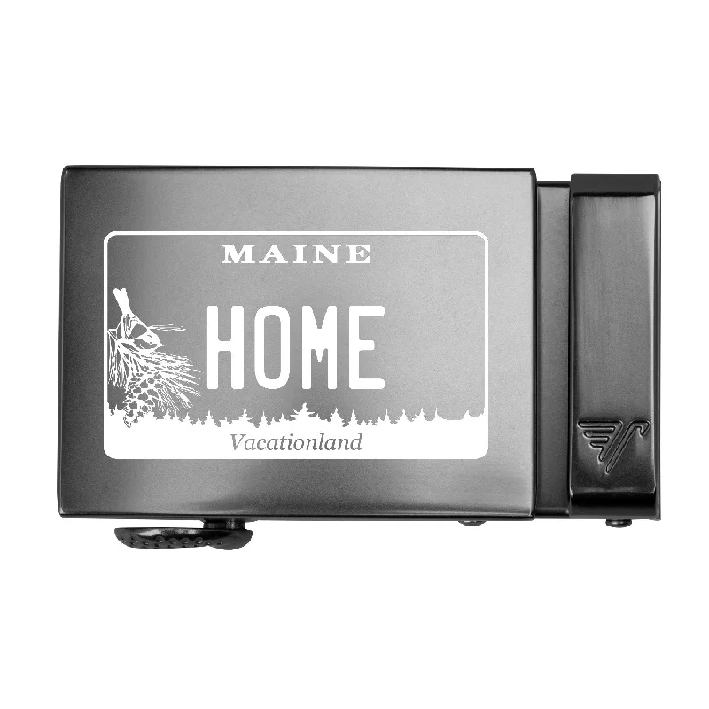 Maine License Plate 40mm Buckle