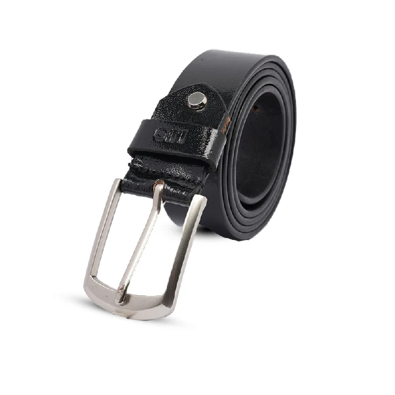 Men's Stylish Black Leather Belt