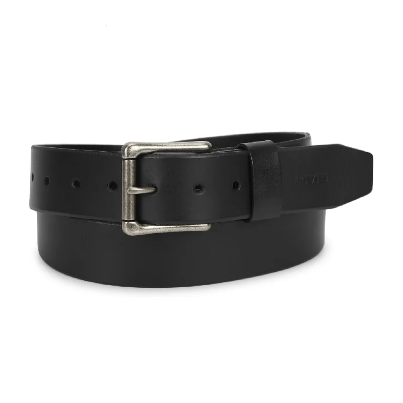 Men's Black Solid Belt