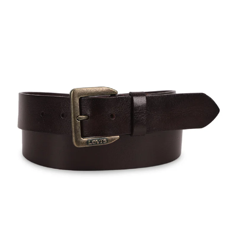 Men's Brown Solid Belt