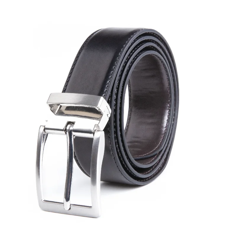 Men's PU Leather Reversible Belt CA1102 Wholesale 1 dozen Per PACK