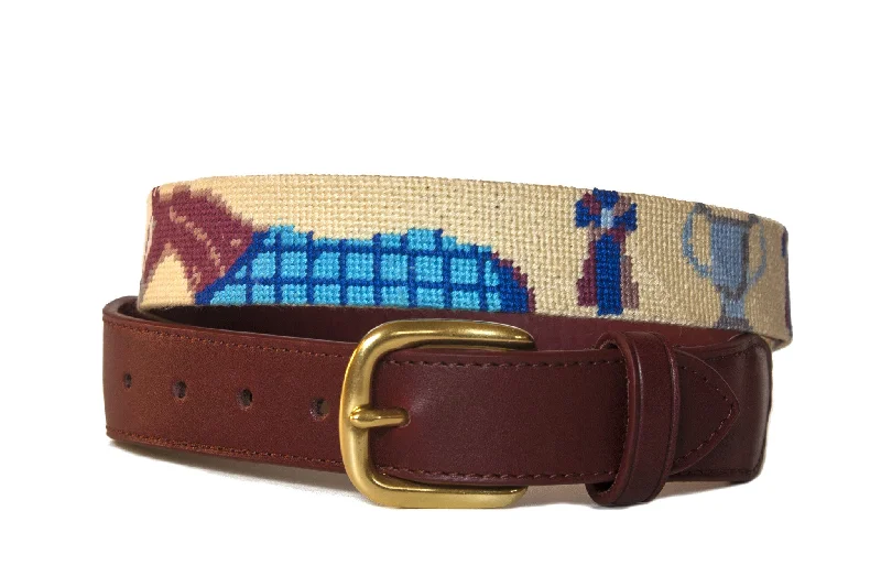 POLO PONY BEIGE NEEDLEPOINT BELT™