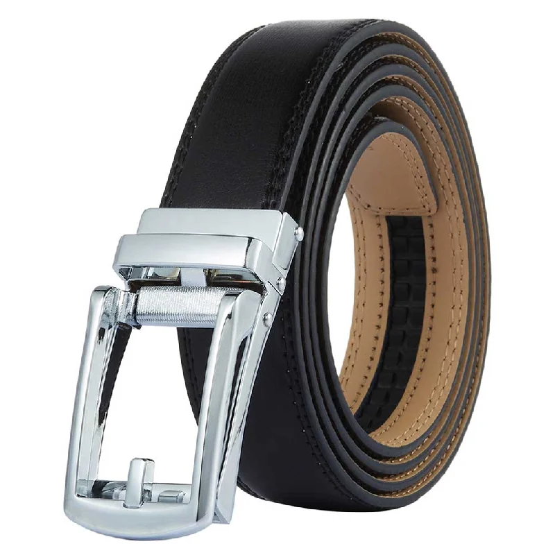 black belt with silver buckle