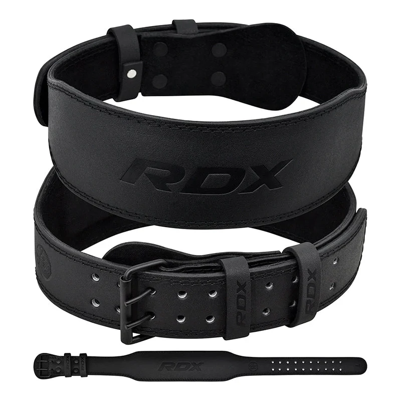 RDX 4 Inch Leather Weightlifting Gym Belt