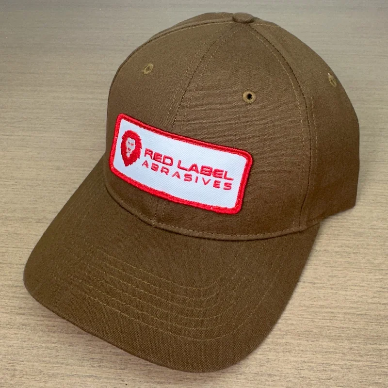 Red Label Brown Canvas Hat