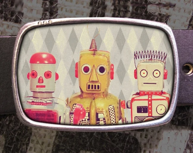 Robot Friends Belt Buckle