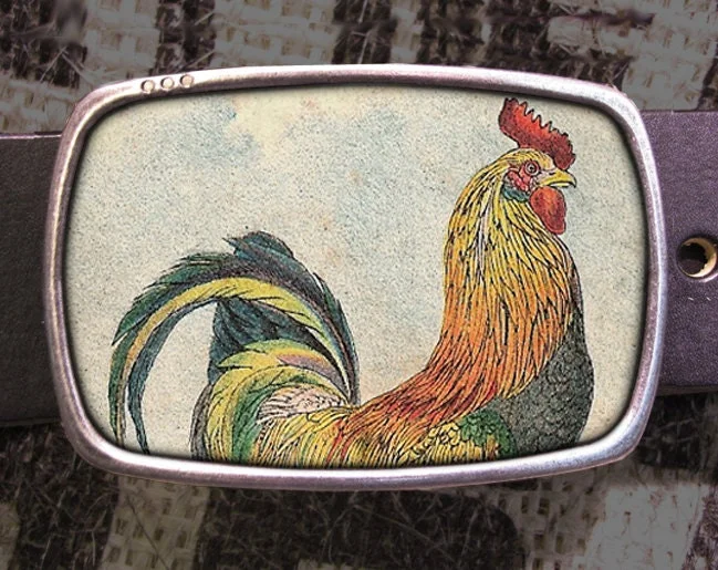 Rooster Belt Buckle Cocky Buckle