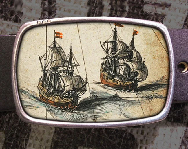 Sailing Ships Belt Buckle