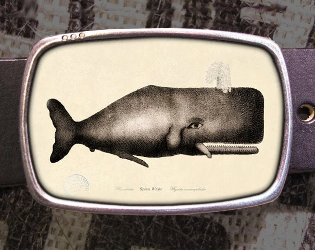 Sperm Whale Belt Buckle