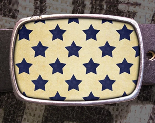 Star Pattern Belt Buckle