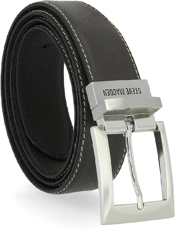 Steve Madden Men's Dress Casual Every Day Leather Belt