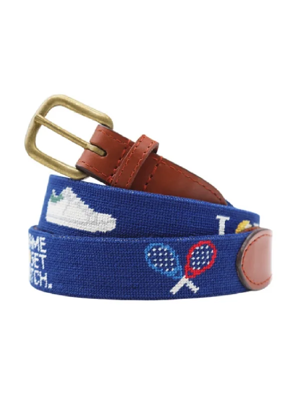 TENNIS LIFE NEEDLEPOINT BELT