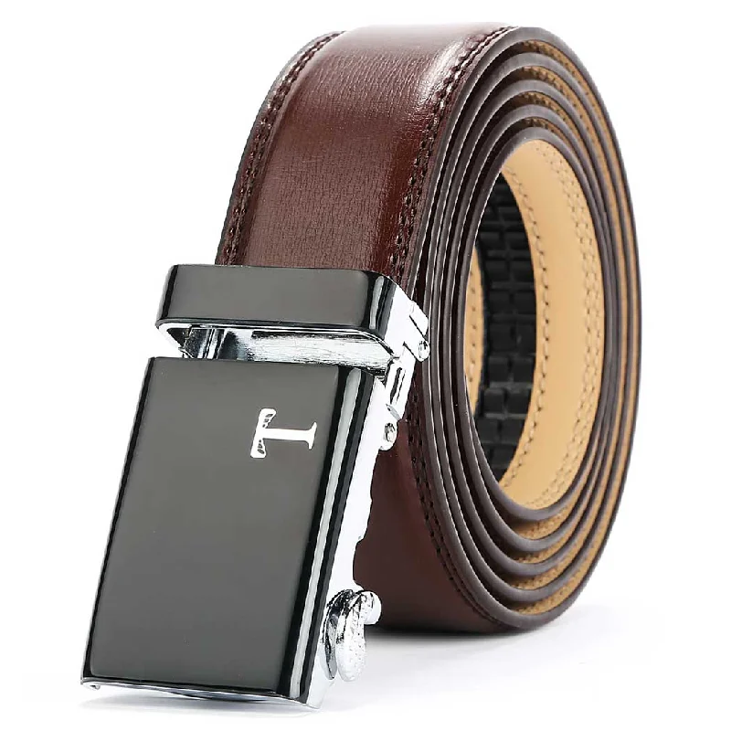 Brown Belt with Black Buckle