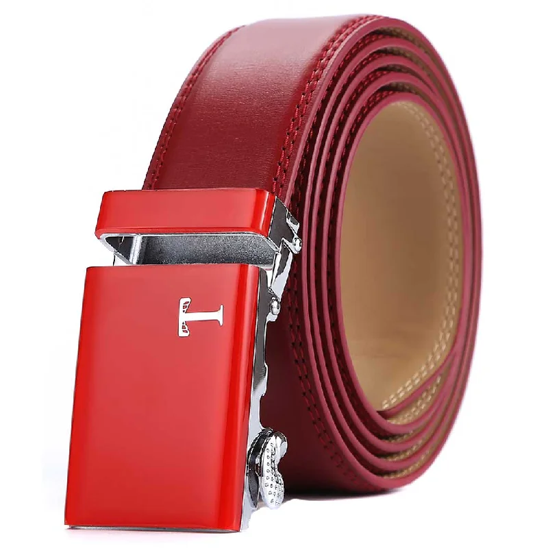 Red Belt with Red Buckle