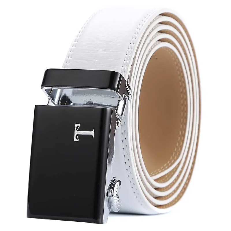 White Belt with Black Buckle