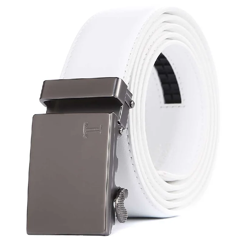 white belt with gun buckle