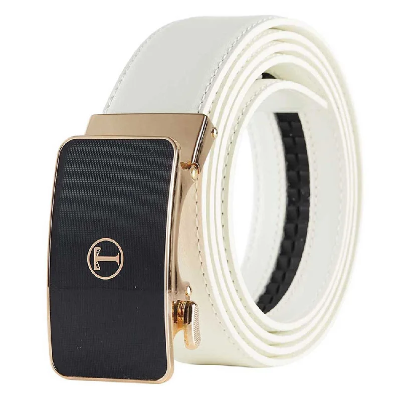 White Belt Gold Buckle