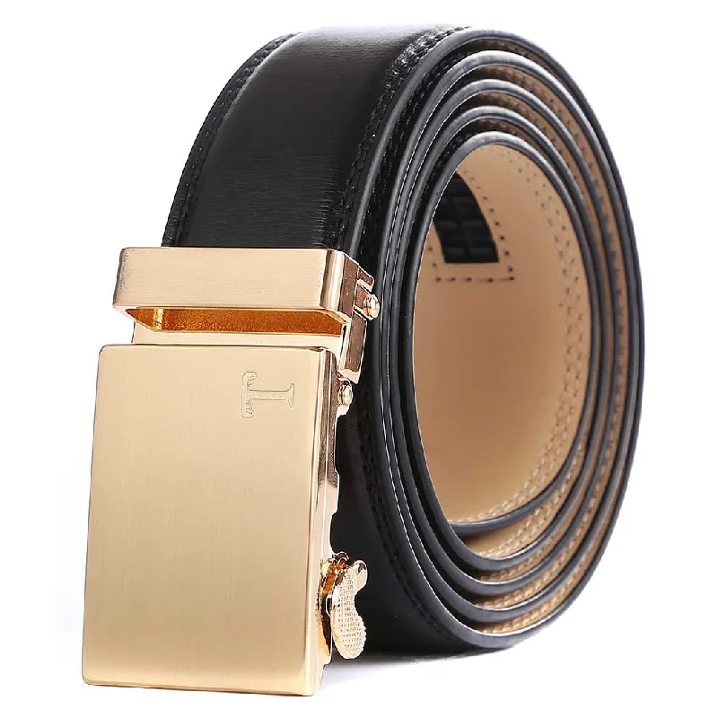 Dress Belts Men with Automatic Buckle 35mm Wide