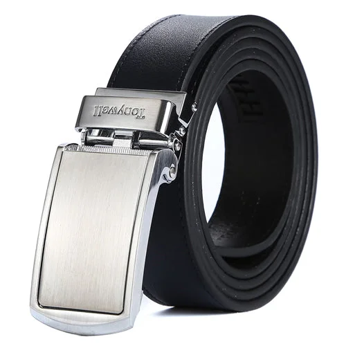 dark blue belt with silver buckle