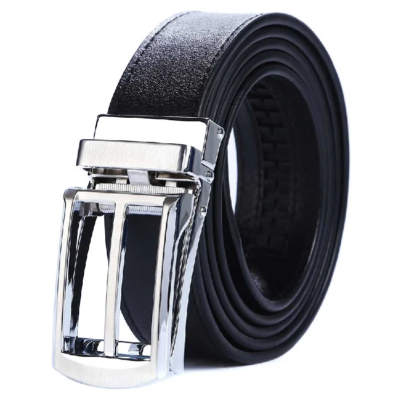 black belt with silver buckle